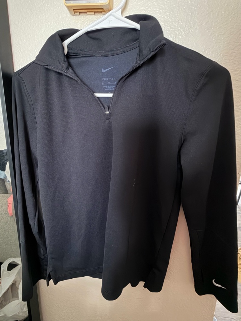 Nike Black Quarter-Zip Dri-FIT Athletic Pullover